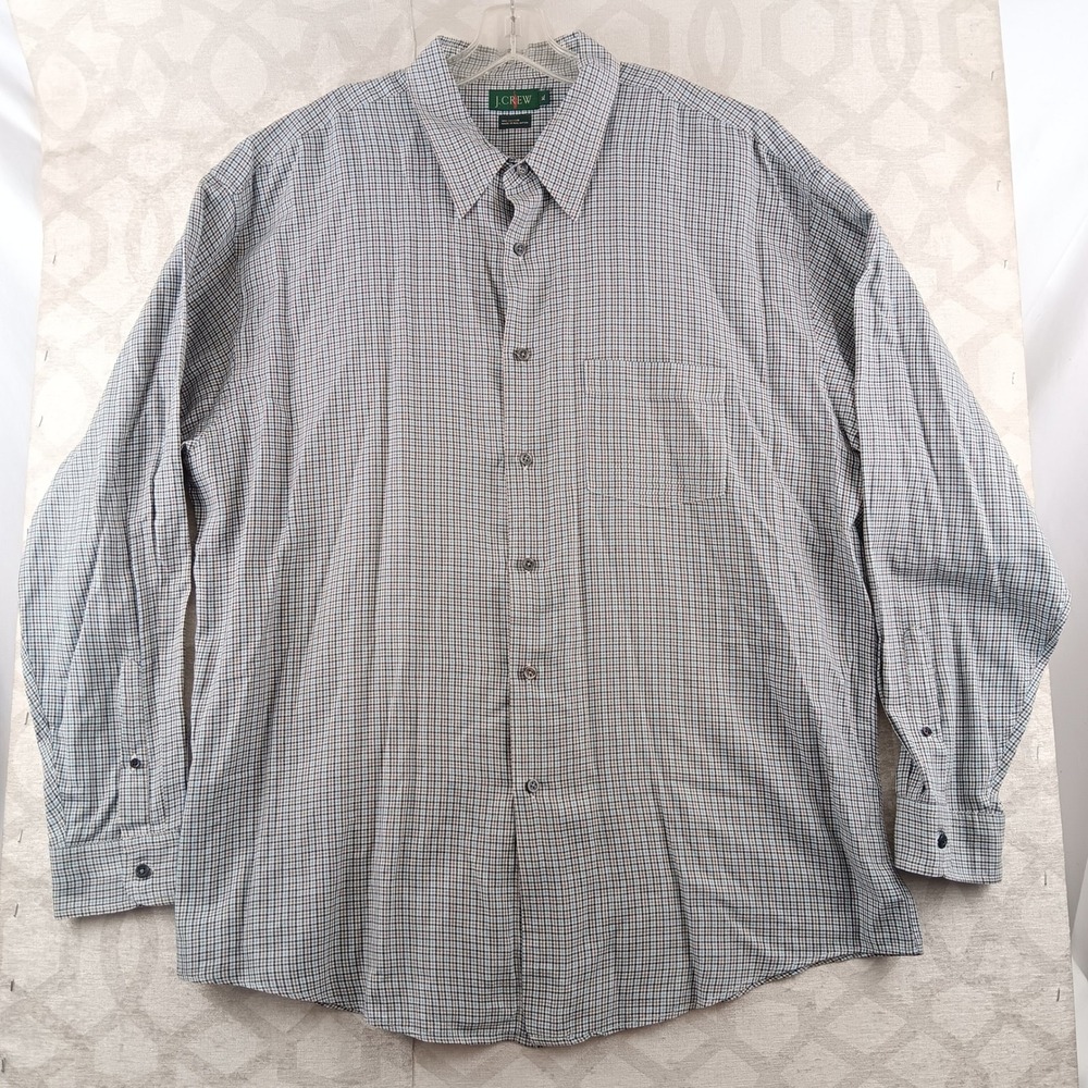 J.Crew‎ Oarsman Plaid Button Down Shirt Mens XL Long Sleeve Casual Office